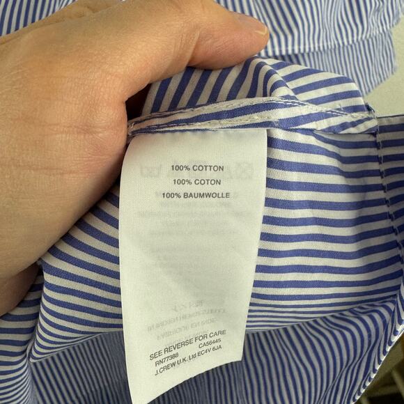 J. Crew Edie Top in Blue Stripe - Picture 5 of 8
